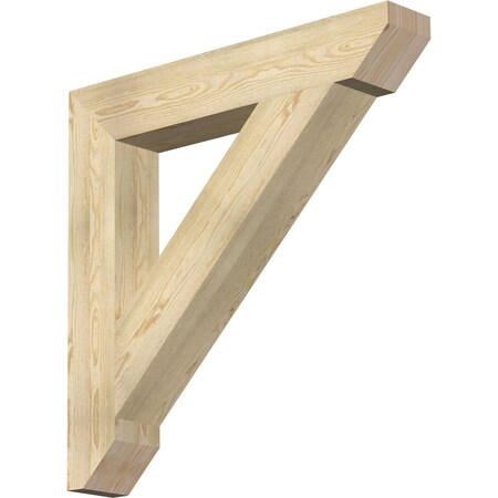 Ekena Millwork Traditional Slat Rough Sawn Bracket, Douglas Fir, 6"W x 38"D x 38"H BKT06X38X38TRA06RDF